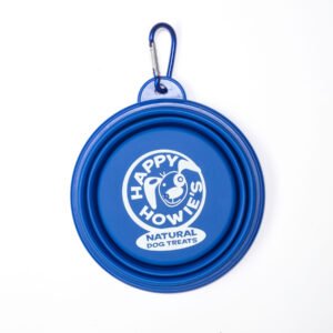 COLLAPSIBLE BOWL w/ LOGO – 1000ml – BLUE